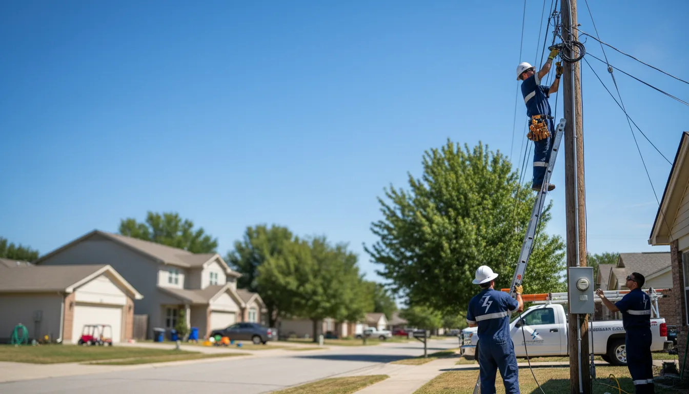 Residential electrician providing installation services in Kermit, WV